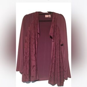 Easy wear by Chico’s maroon jacket